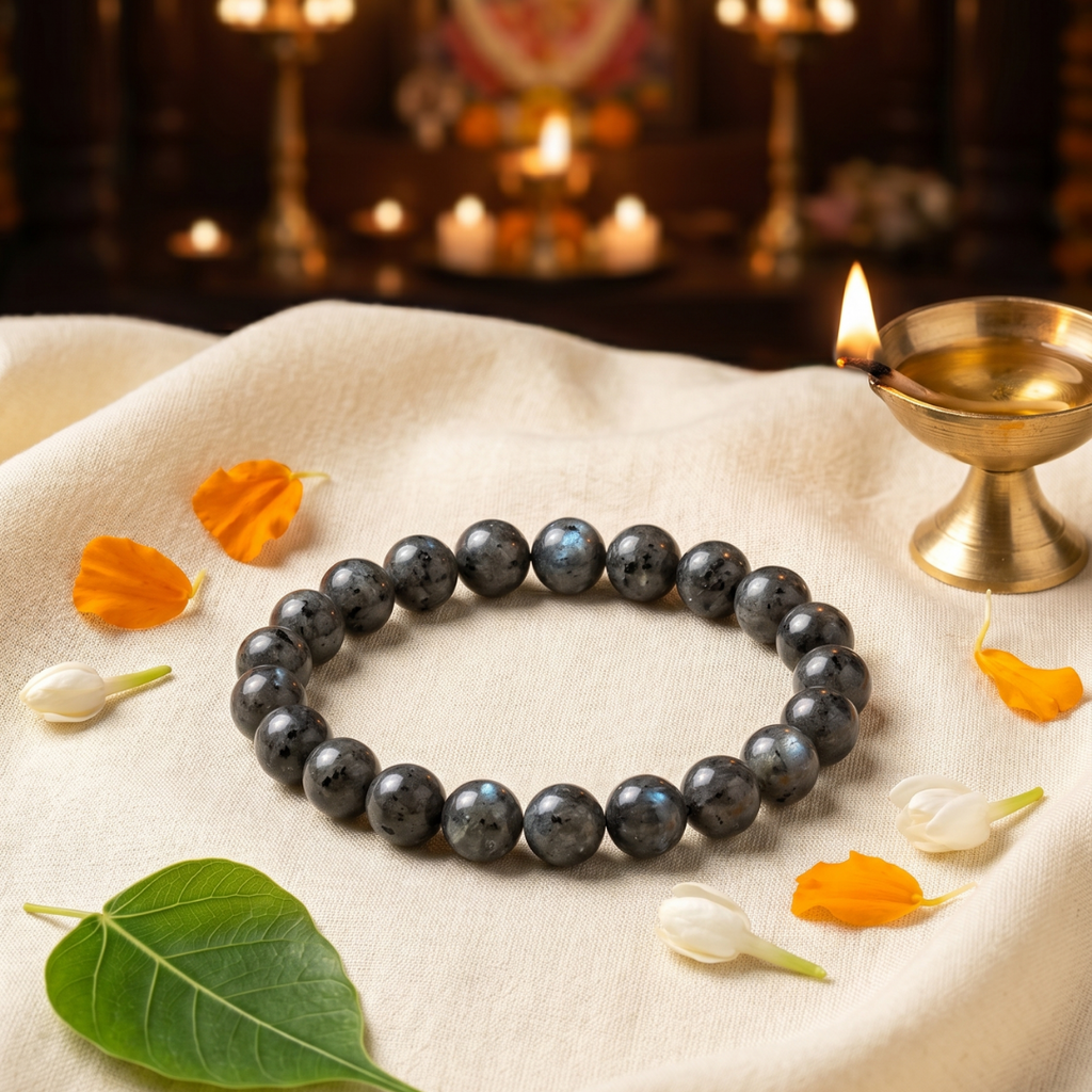 Natural Larvikite Bracelet