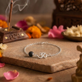 Single Lava Stone with Silver Plated Chain