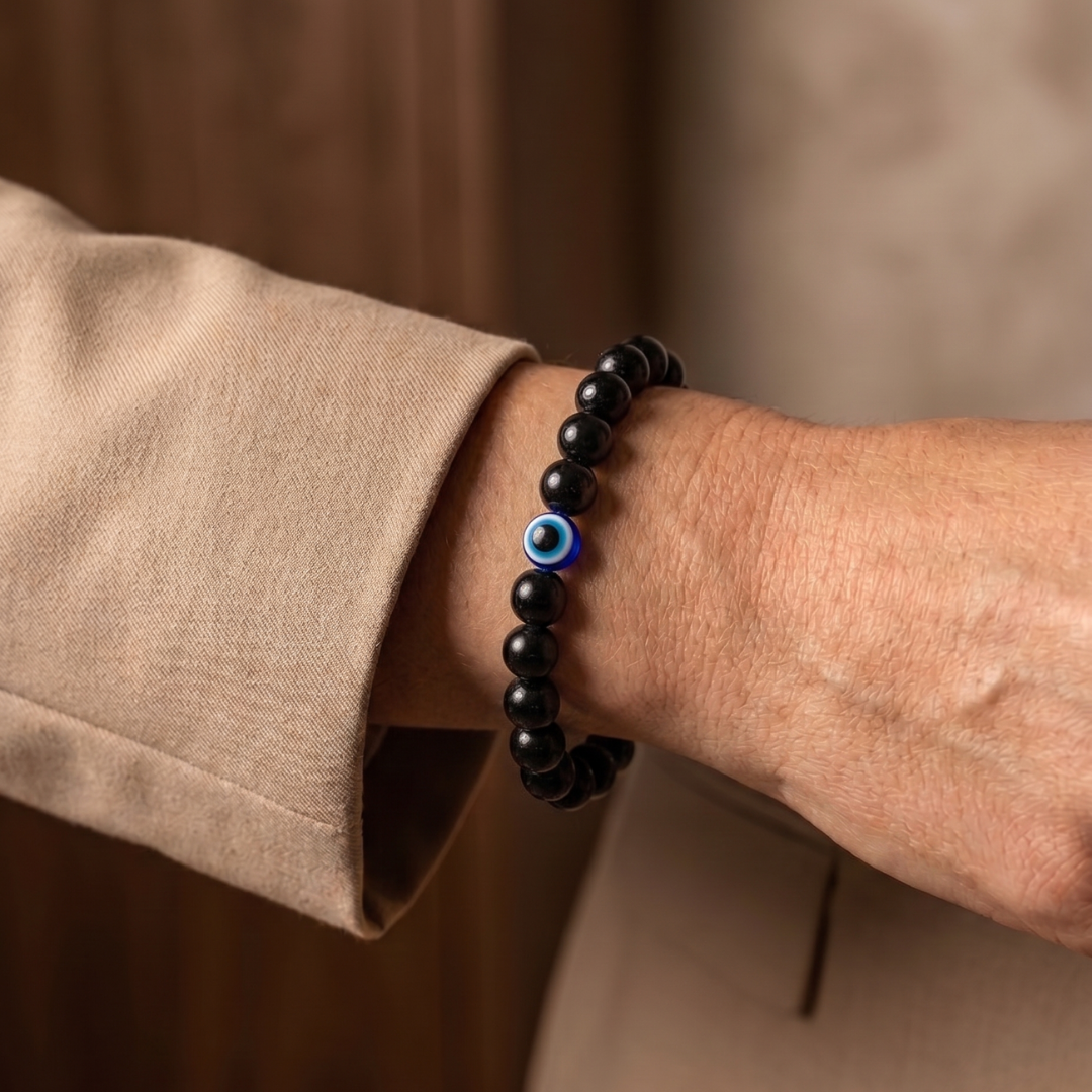 Black Evil Eye Bracelet
