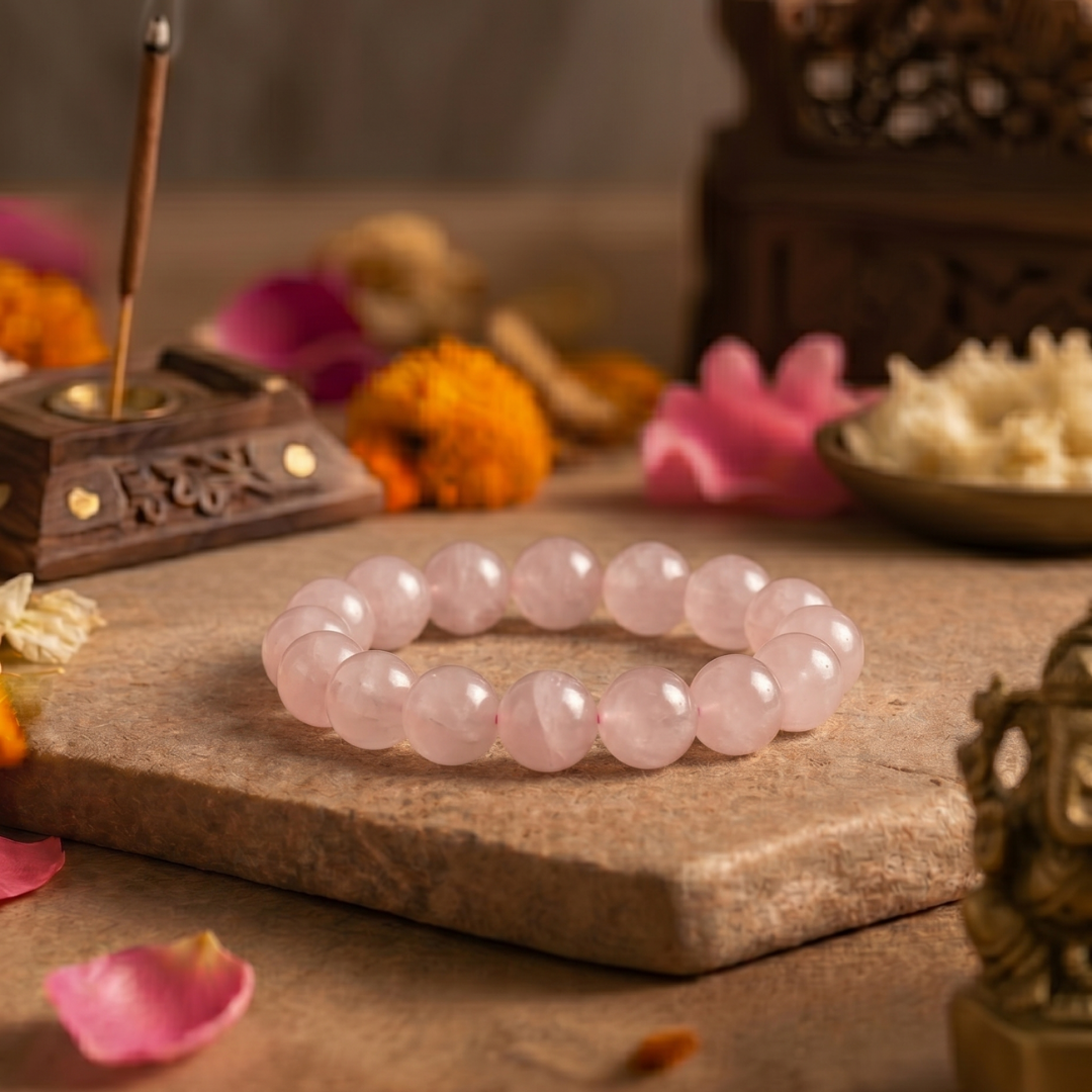 Rose Quartz Bracelet 12 mm