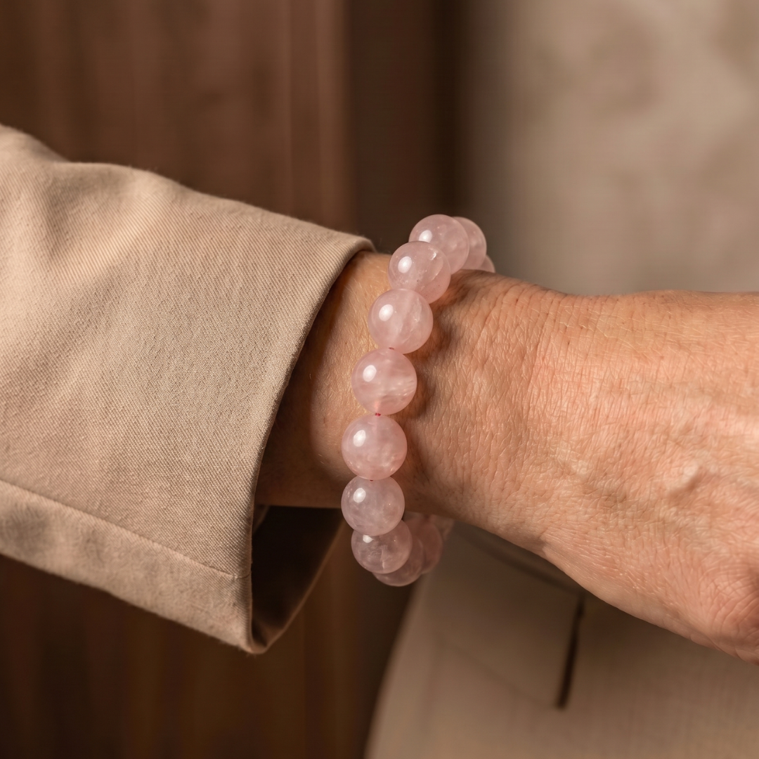 Rose Quartz Bracelet 12 mm