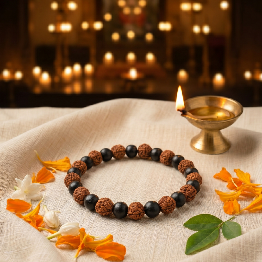 Karungali + Rudraksha Bracelet
