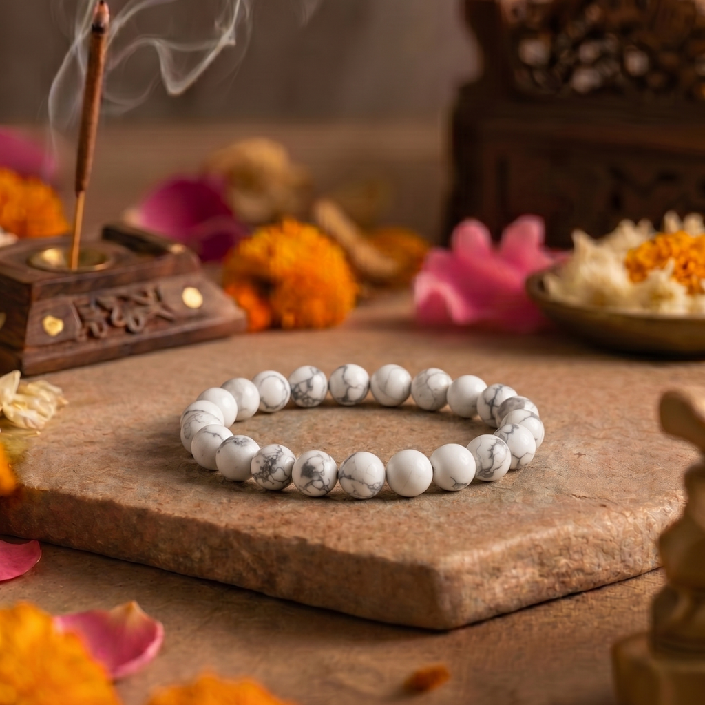 White Howlite Bracelet
