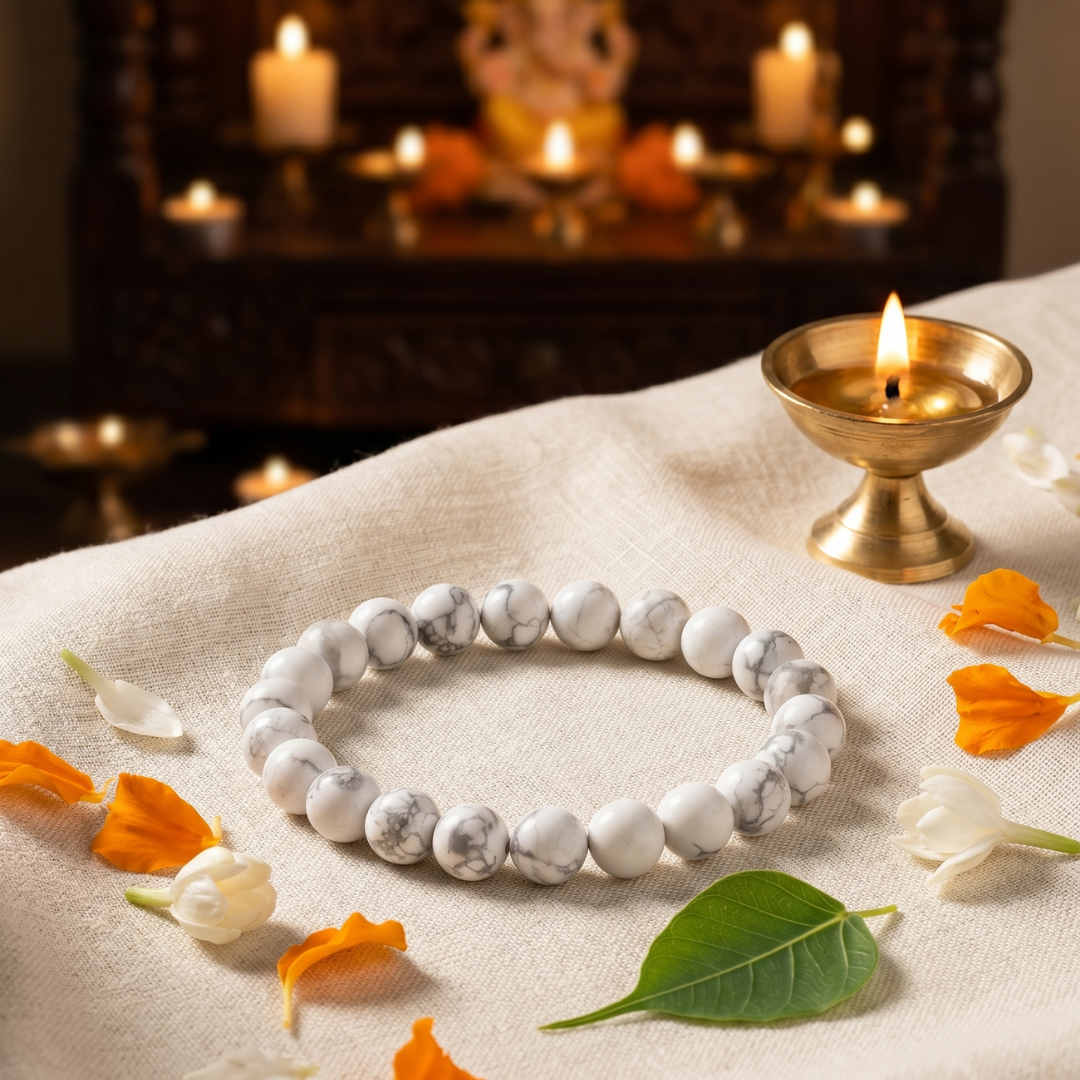 White Howlite Bracelet