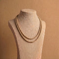 2 Round Kanthi mala by Saadhak with sacred Tulsi beads for devotion, spiritual practice, daily wear, and inner peace.
