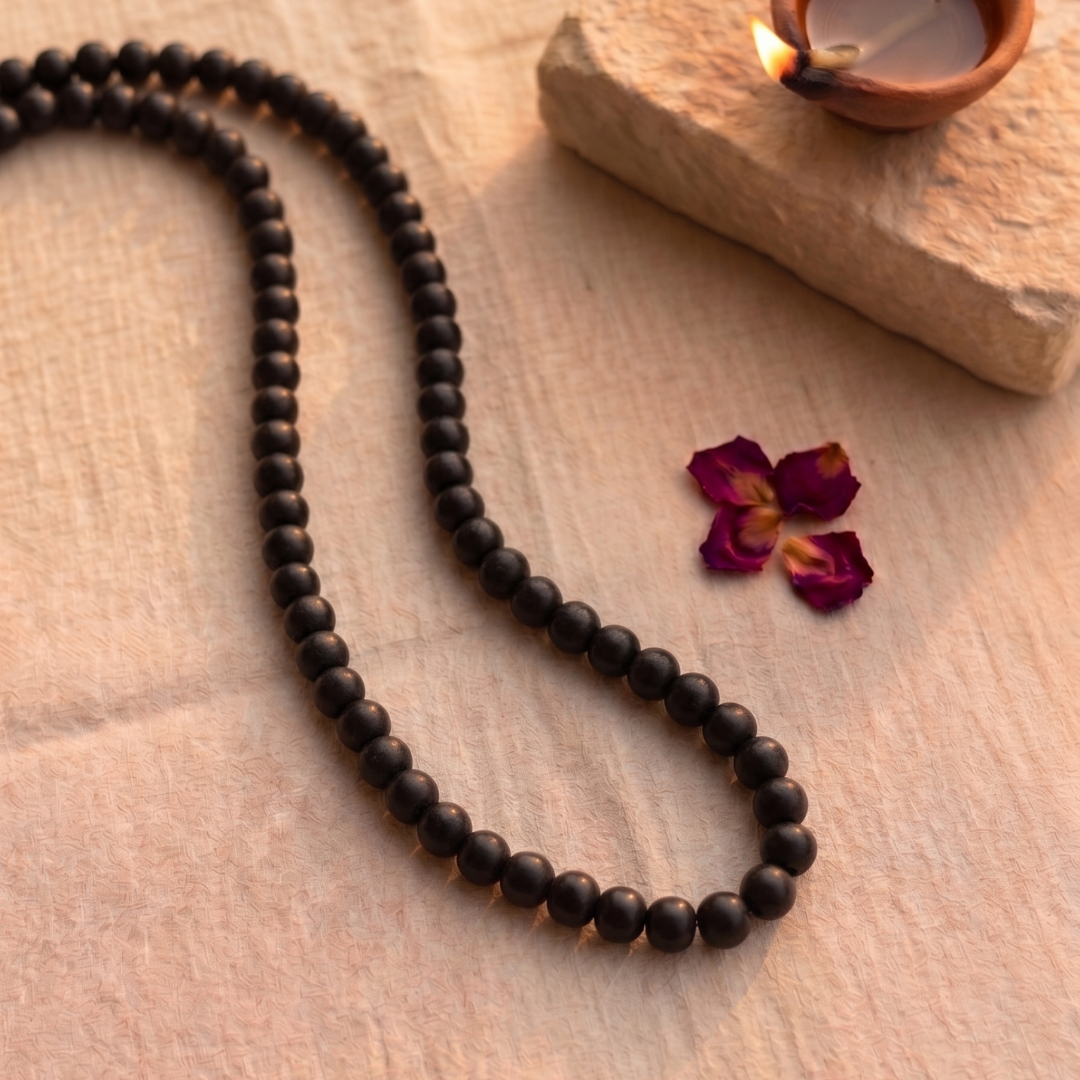 Karungali Mala with Elastic Thread