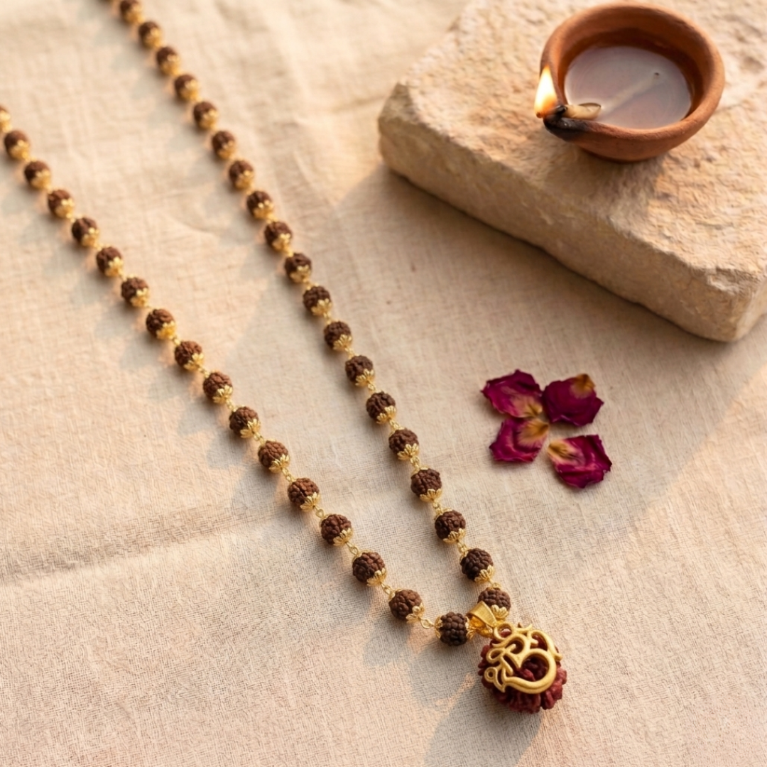 Shri Om 7 Mukhi Rudraksha Mala