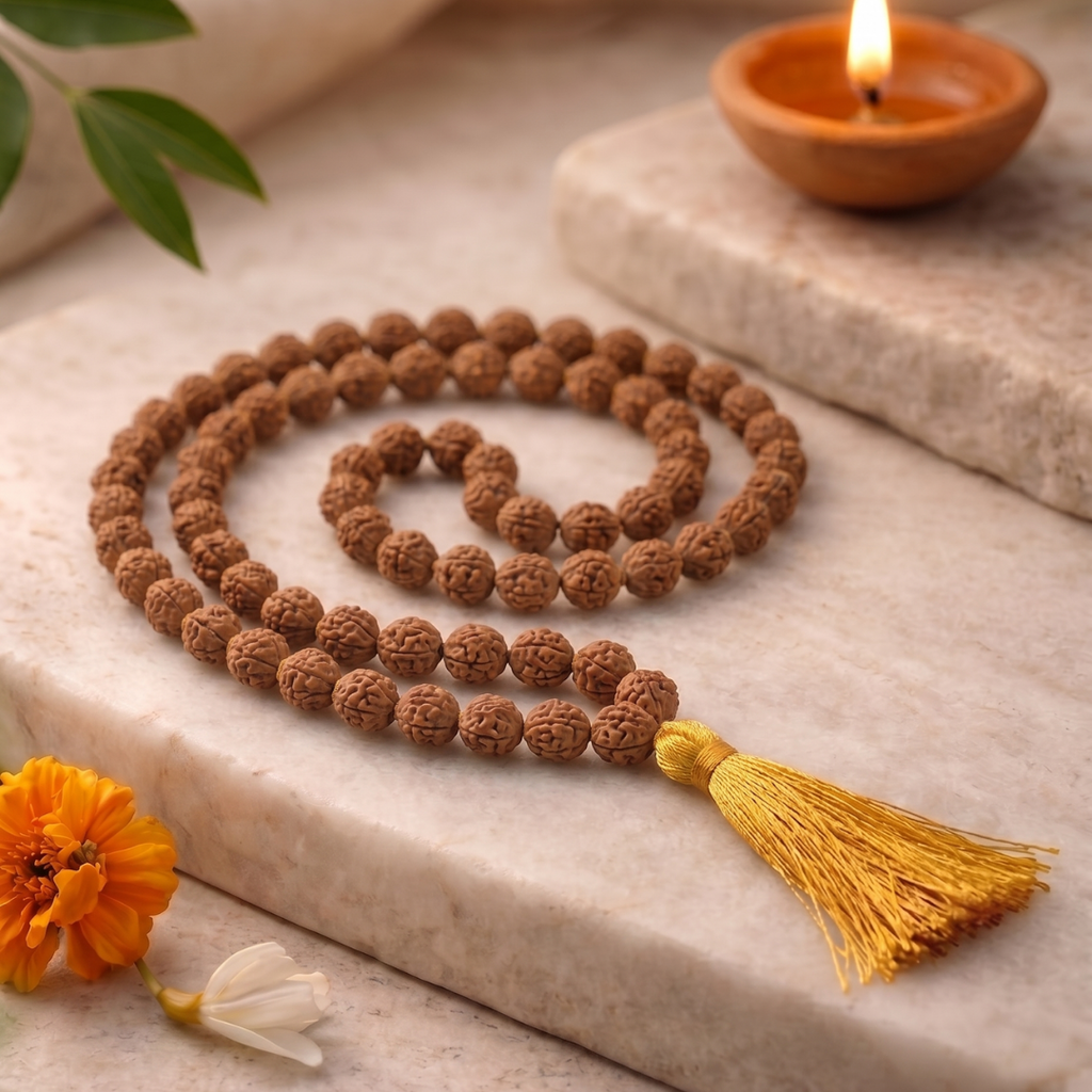 5 Mukhi Rudraksha Mala