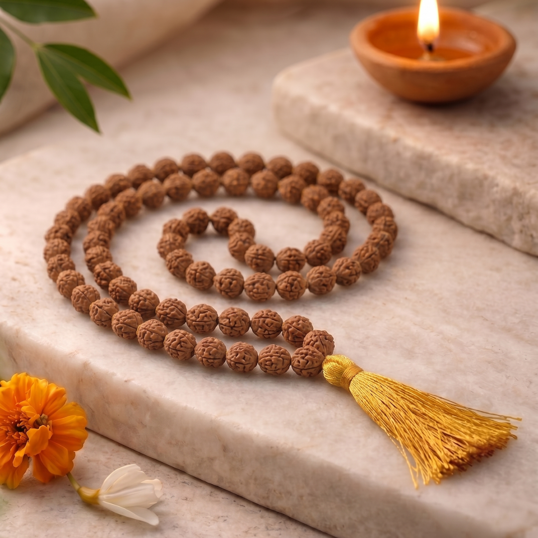 5 Mukhi Rudraksha Mala