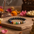 9 Chakra + Lava Bracelet