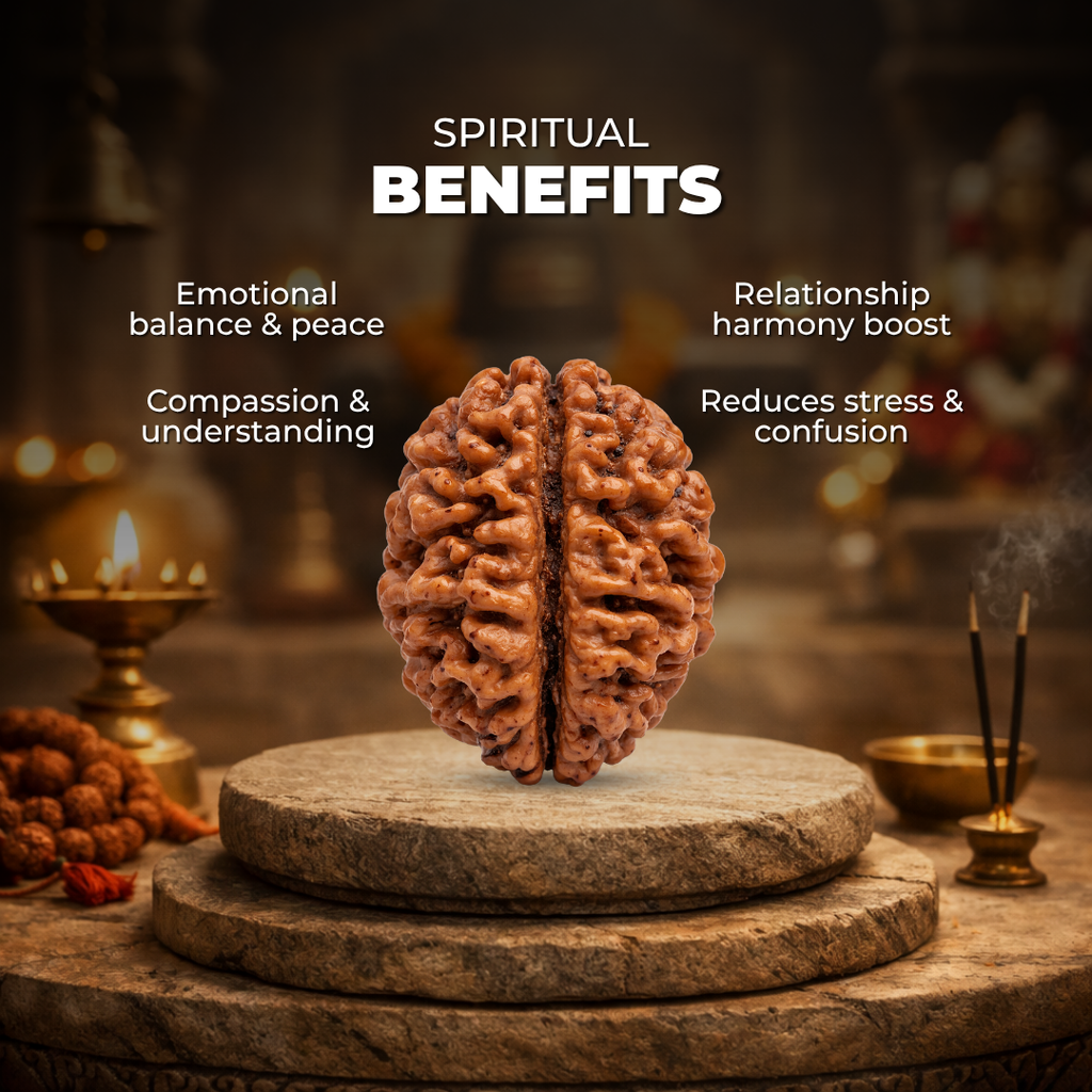 2 Mukhi Lab Tested Certified Rudraksha