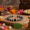 Karungali Mini Silver Cap Bracelet