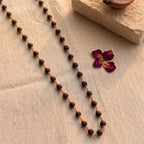Karungali copper plated mala by Saadhak crafted for protection, grounding, spiritual balance, and everyday devotional wear.